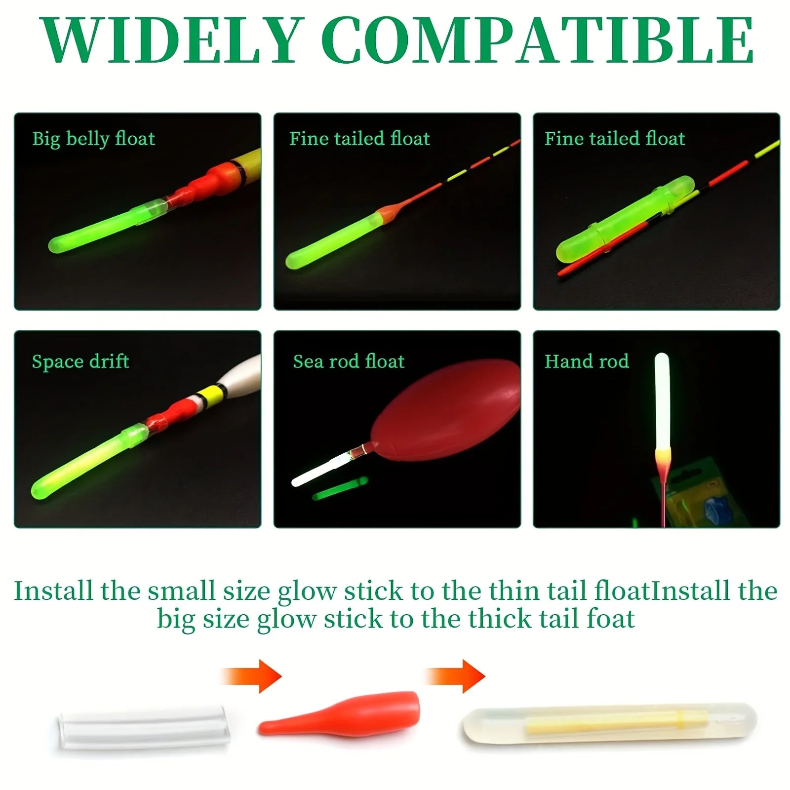 סט מקלות זוהר לדייג