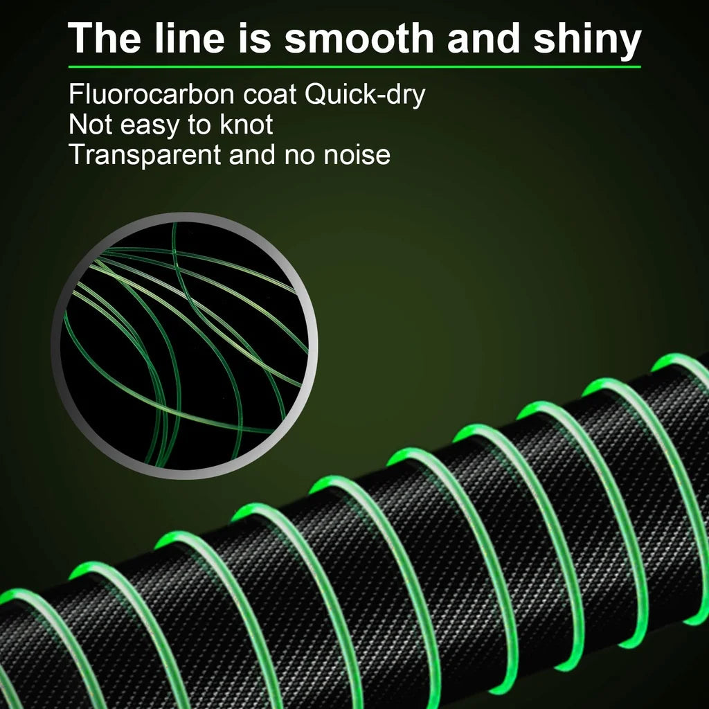 חוט דיג ניילון – חזק במיוחד, מונופילמנט פלואורוקרבון לדיג קרפ
