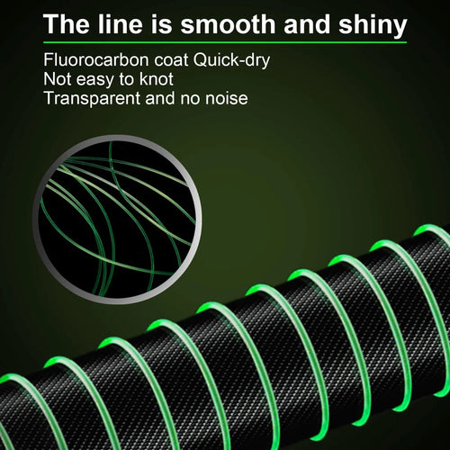 חוט דיג ניילון – חזק במיוחד, מונופילמנט פלואורוקרבון לדיג קרפ