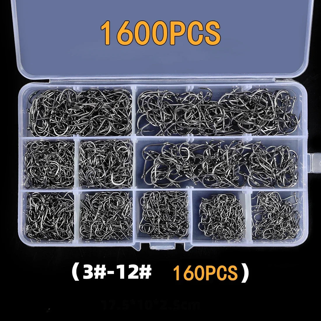 קרסי דייג חבילה 50-1600 יחידות