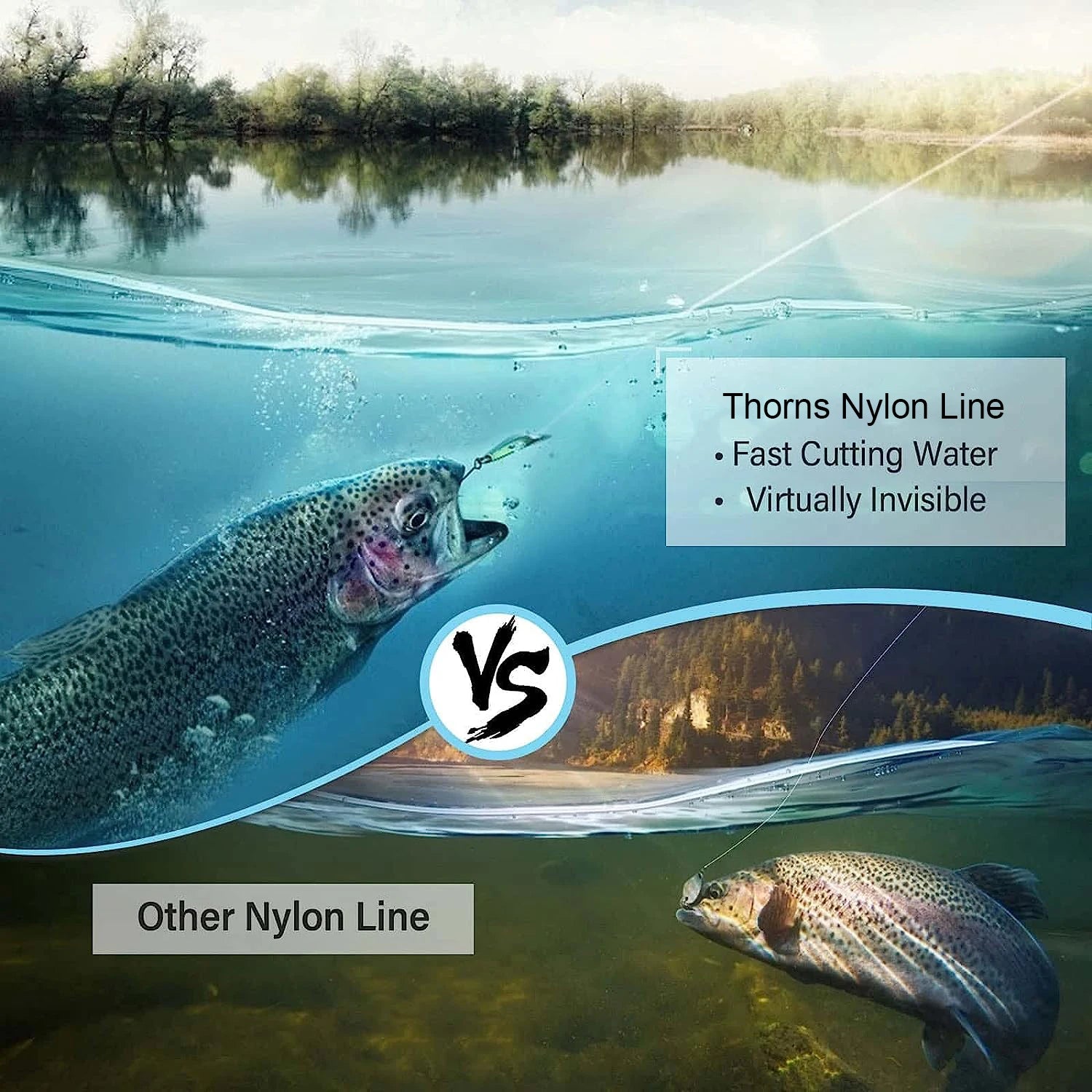 חוט דיג ניילון – חזק במיוחד, מונופילמנט פלואורוקרבון לדיג קרפ