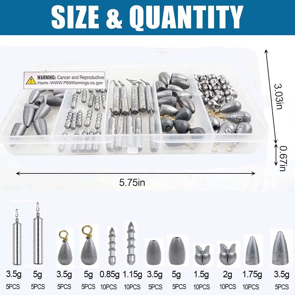 משקולות לדיג כדורי
