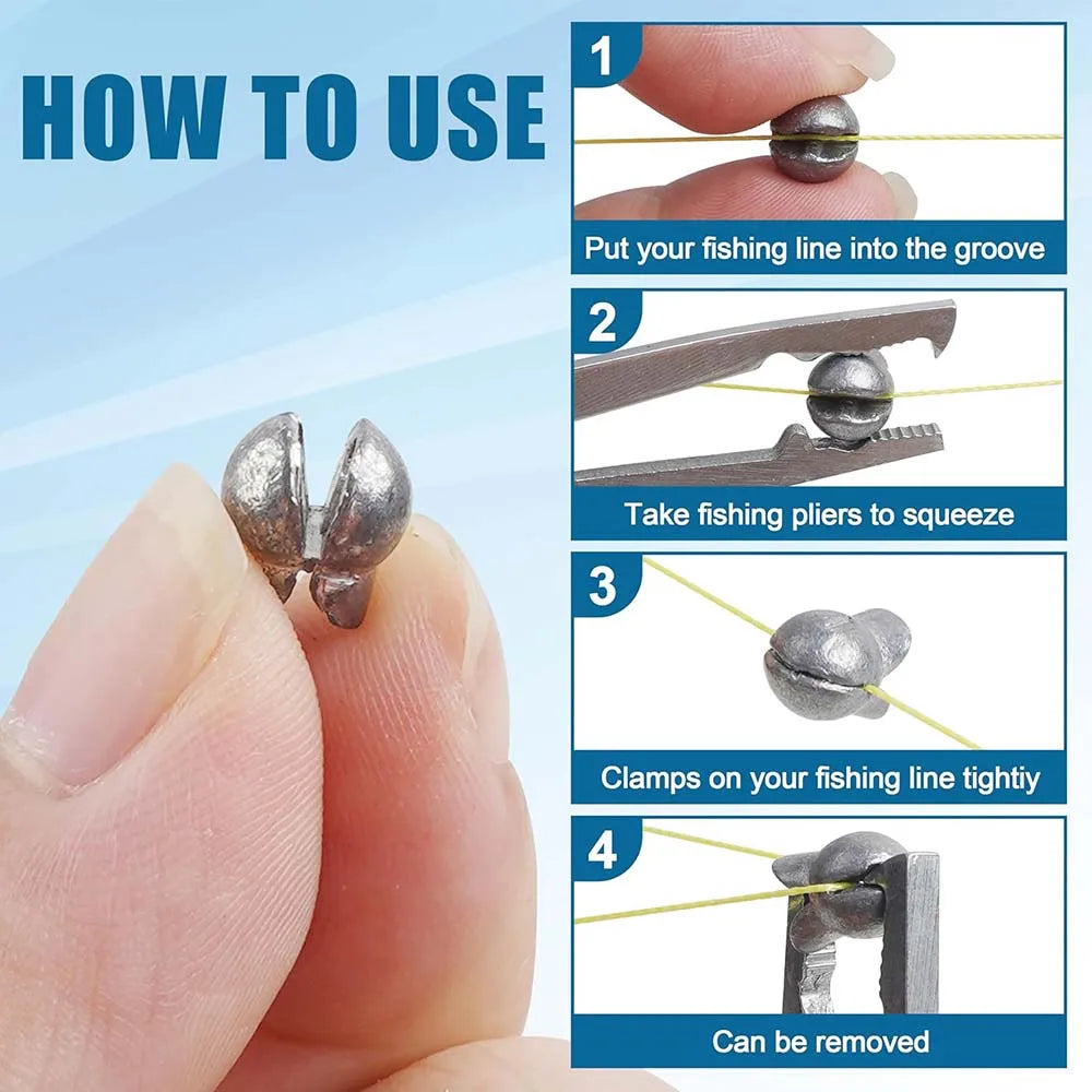 משקולות לדיג כדורי